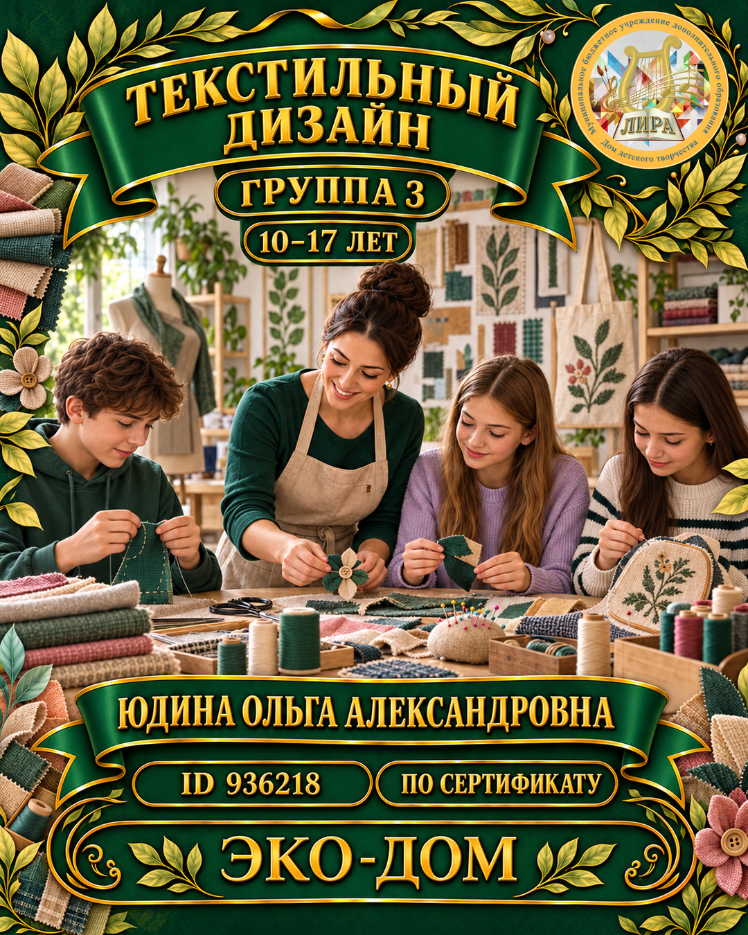 Афиша: 26-27, Текстильный дизайн 3 Ломоносова,10