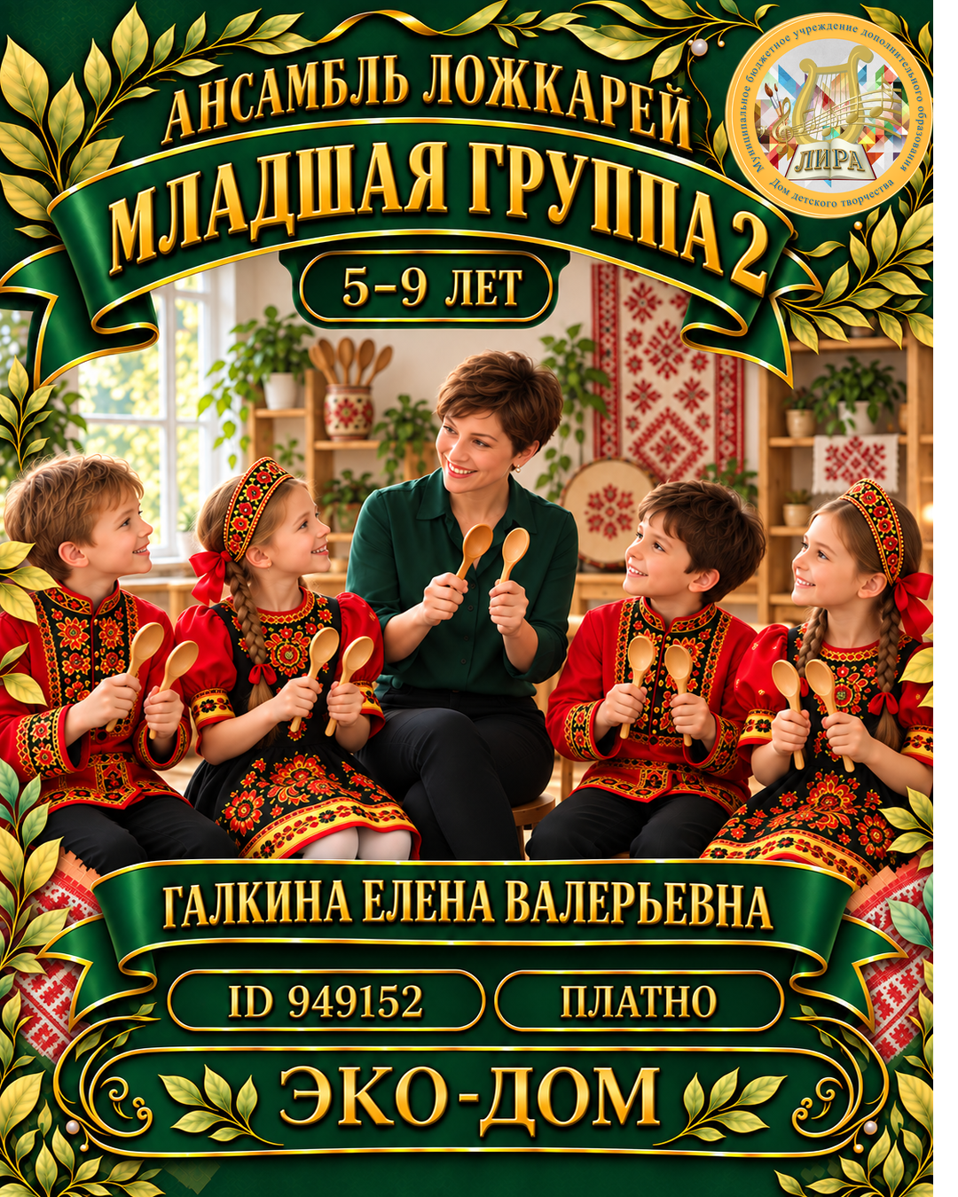 Афиша: Ансамбль ложкарей 2 младшая группа